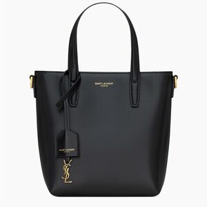 Saint Laurent YSL Mini Toy Shopping Bag Black Gold